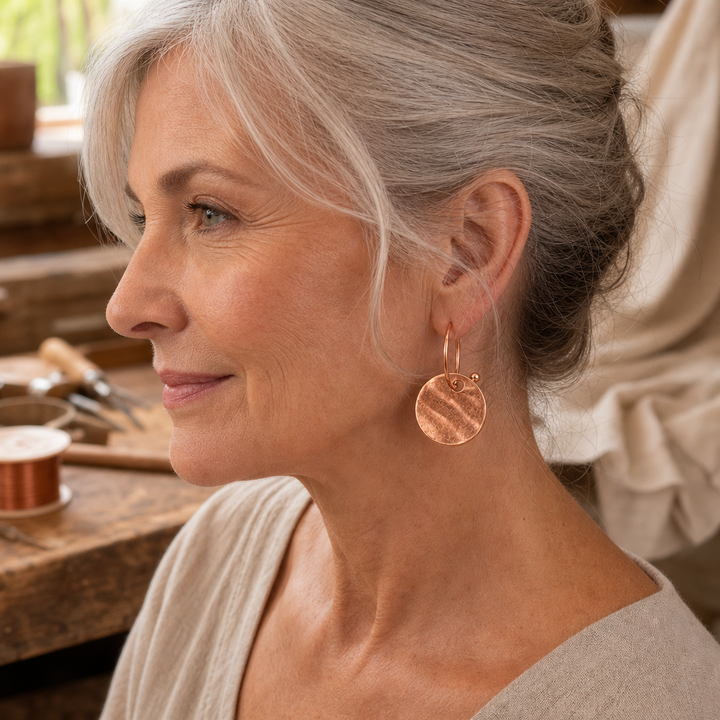 EVIE | HALO COPPER EARRINGS