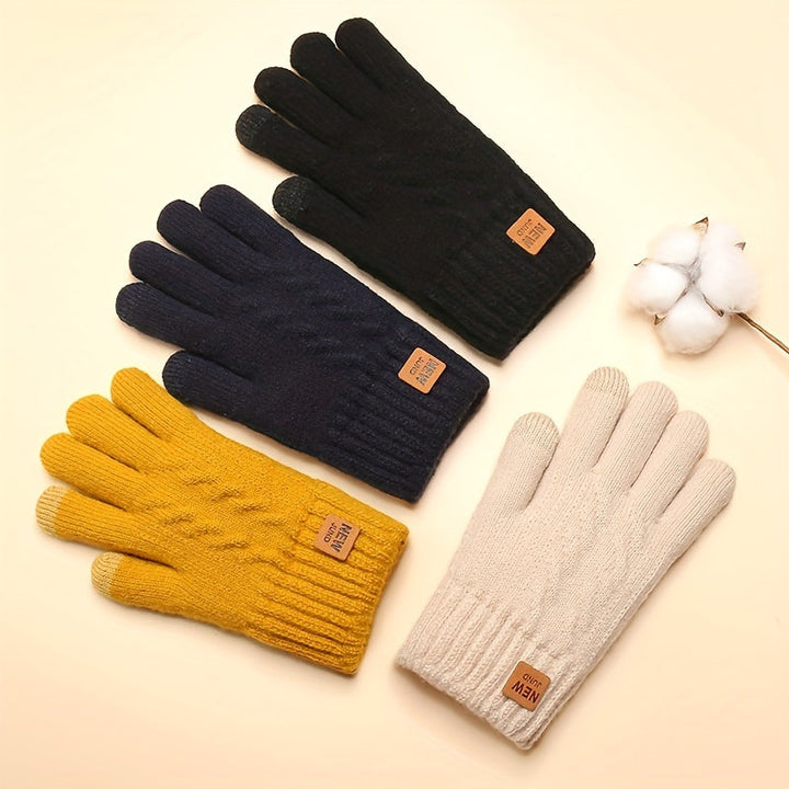 WARM LINED KNIT GLOVES