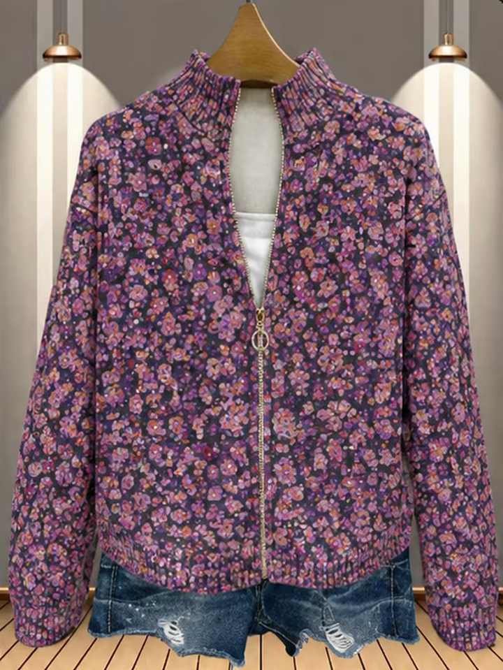 MARIGOLD | VIOLET MEADOW ZIP CARDIGAN