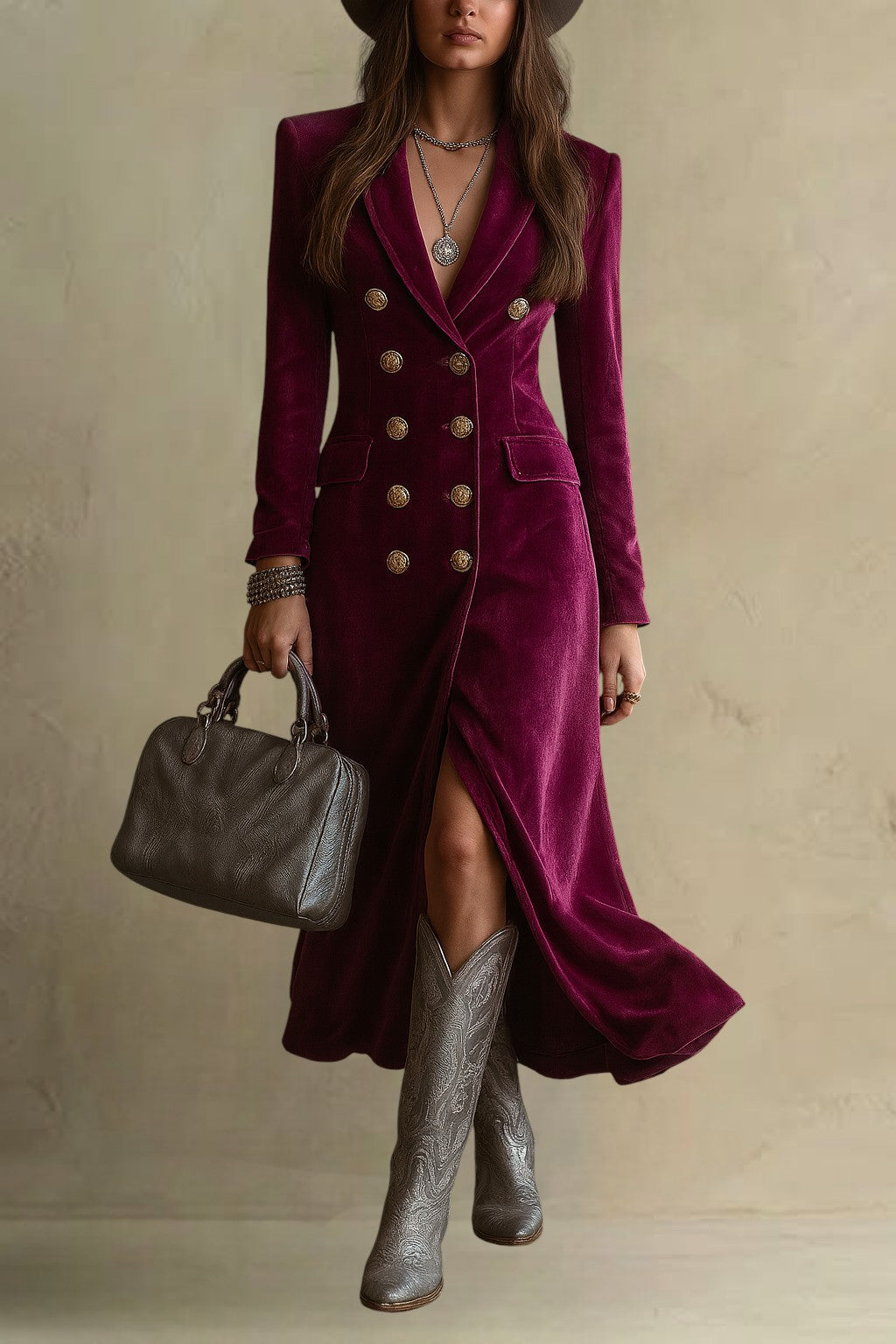 VICTORIA | VELVET BLAZER DRESS