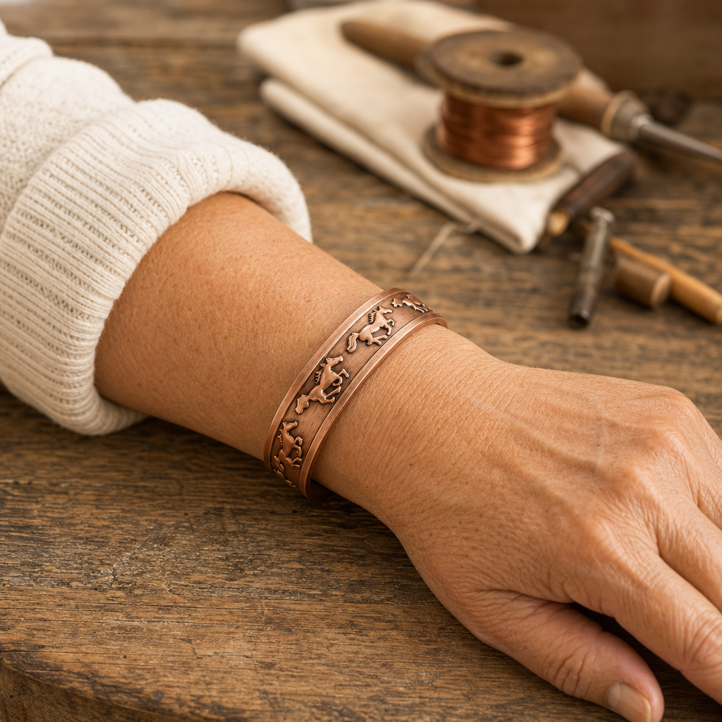 DAISY | HORSE COPPER BRACELET