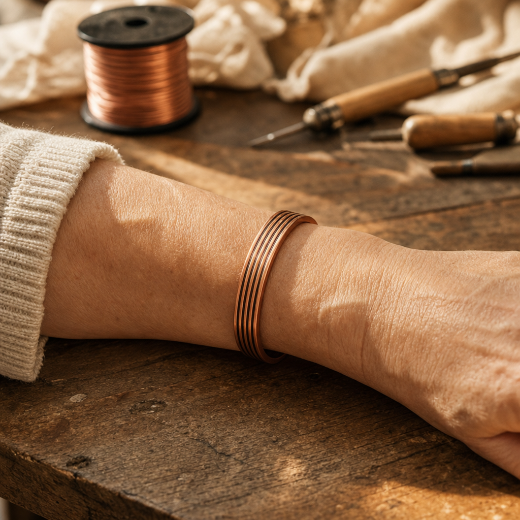 AVA | RIDGE COPPER BRACELET