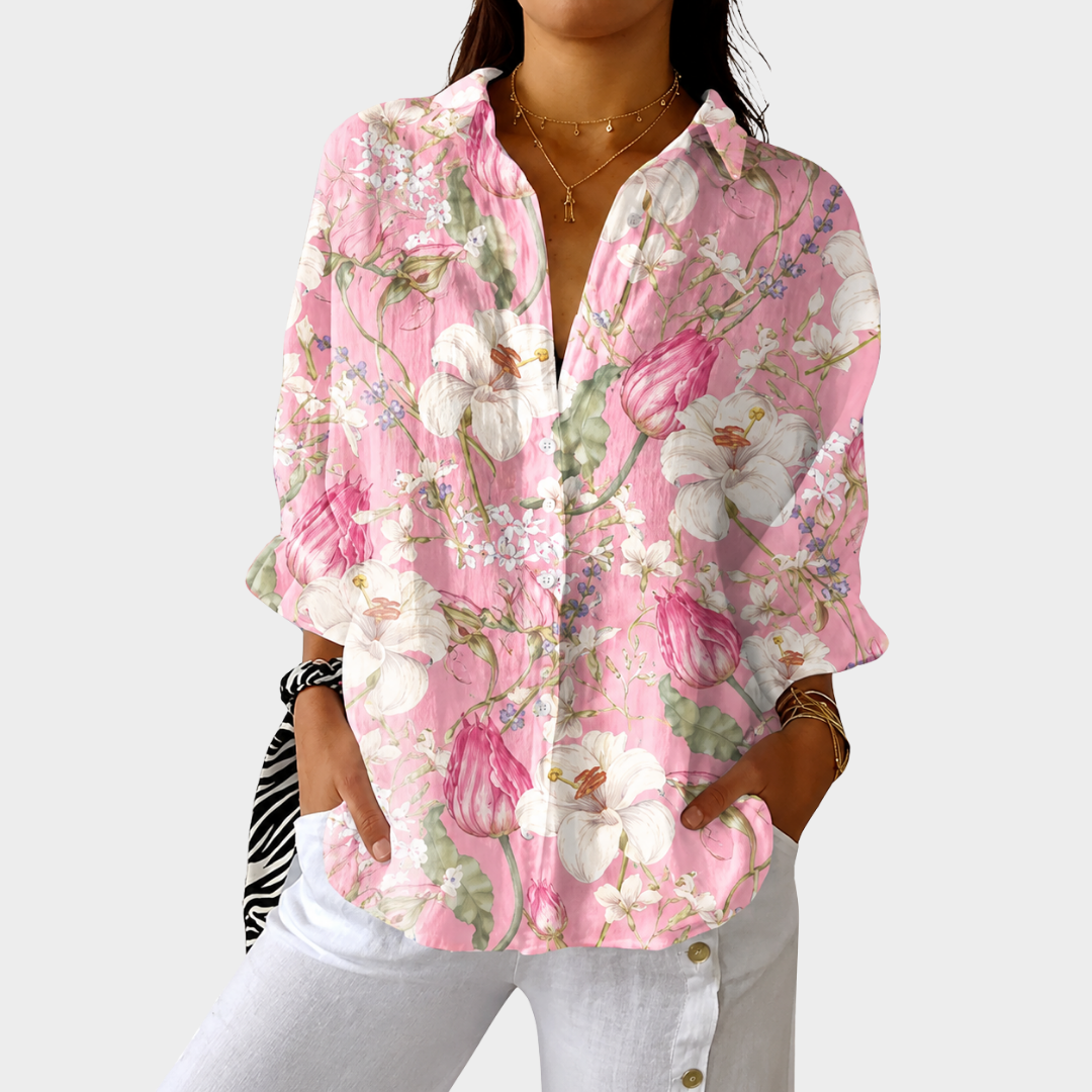ADDISON | LIGHTWEIGHT AND COLORFUL BLOUSE WITH PRINT