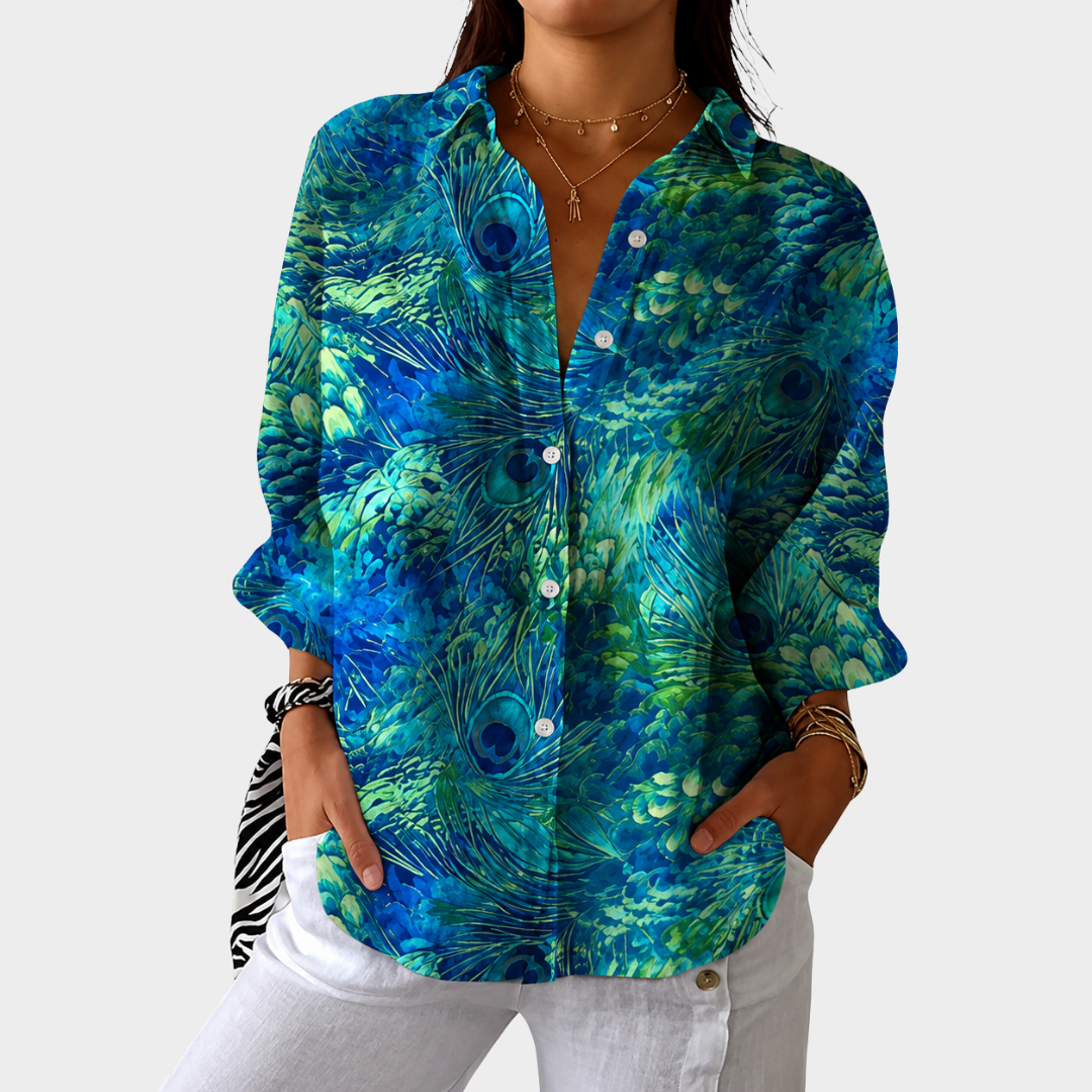 JULIA | LIGHTWEIGHT AND COLORFUL PRINTED BLOUSE