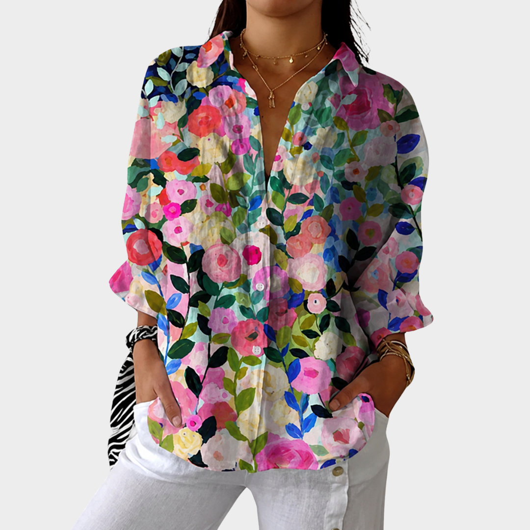 RILEY | LIGHT AND COLORFUL BLOUSE WITH PRINT