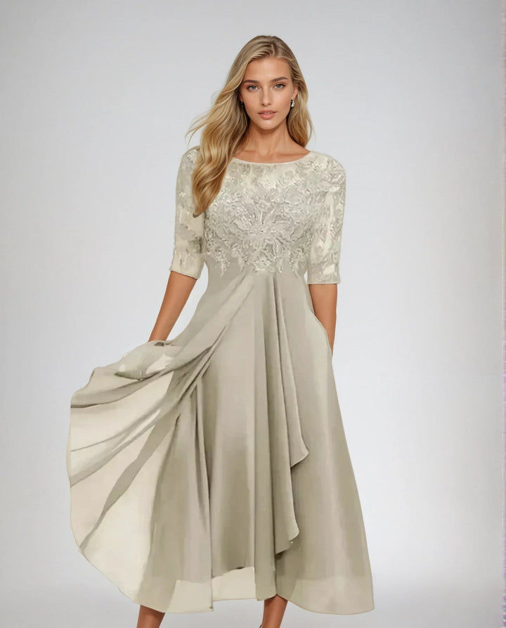 JOSEPHINE | GRACEFUL DETAILED FLOWING DRESS