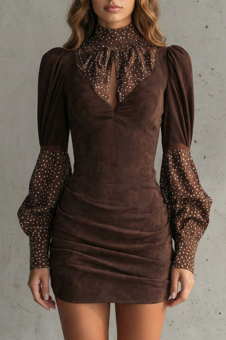 SERELINNE | VINTAGE PUFF SLEEVE – MINI DRESS