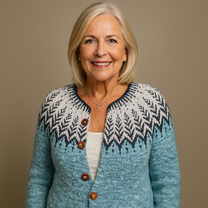 FREYA | RETRO ICELANDIC CARDIGAN