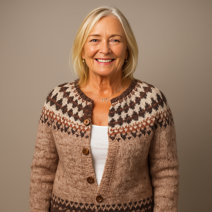 GEORGINA | RETRO ICELANDIC CARDIGAN
