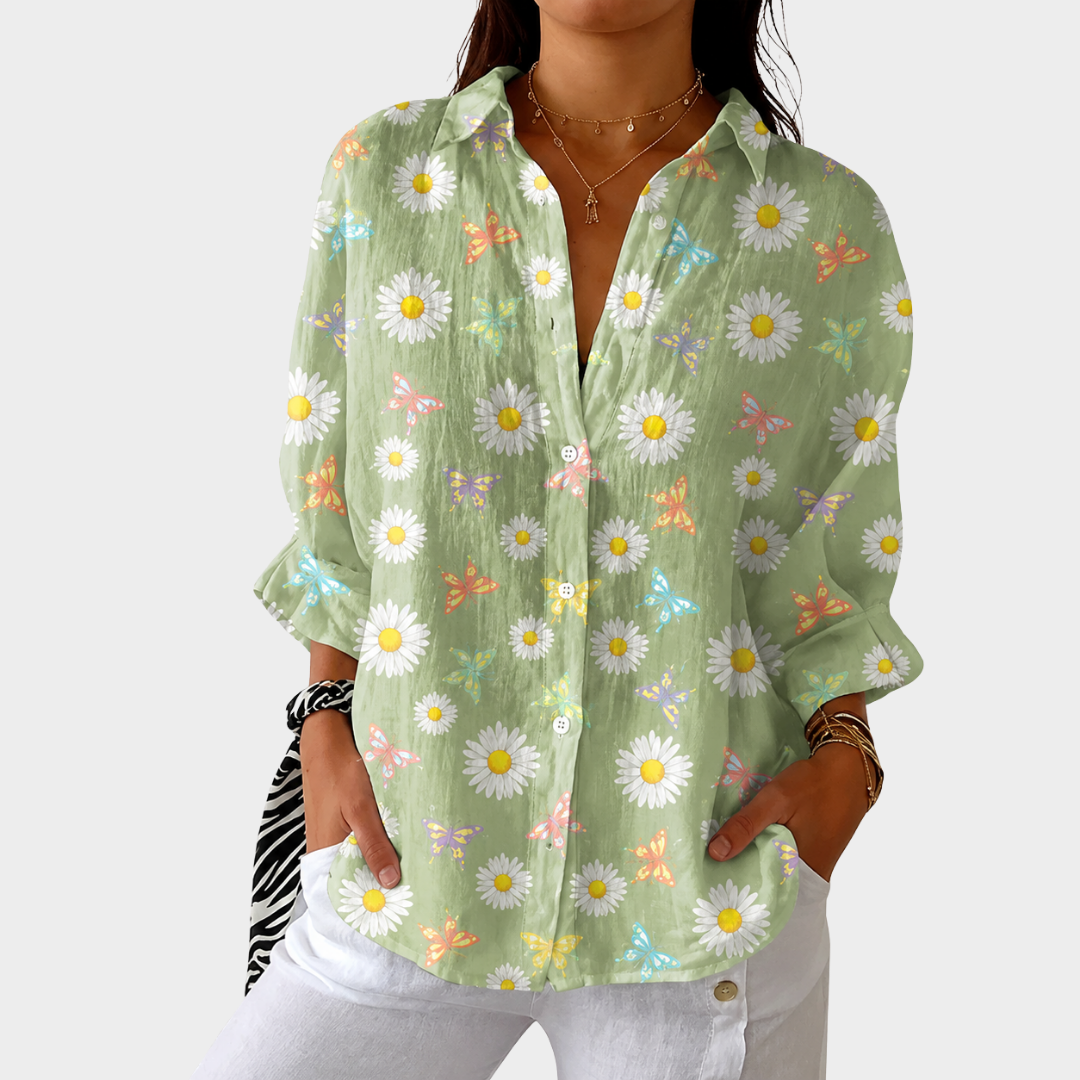 PIPER | LIGHTWEIGHT AND COLORFUL PRINTED BLOUSE