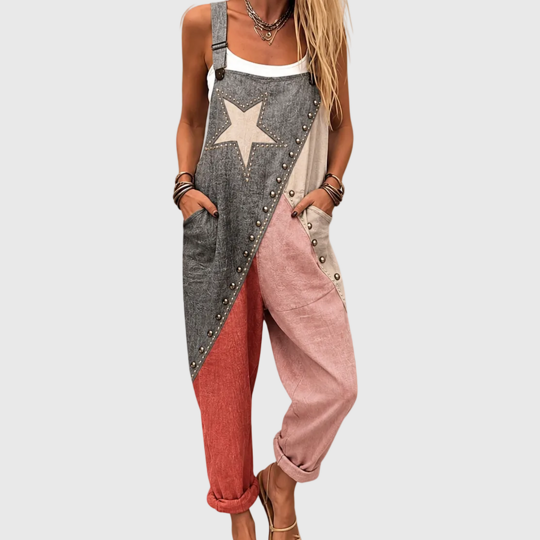 VINTAGE PATCHWORK DUNGAREES STELLA