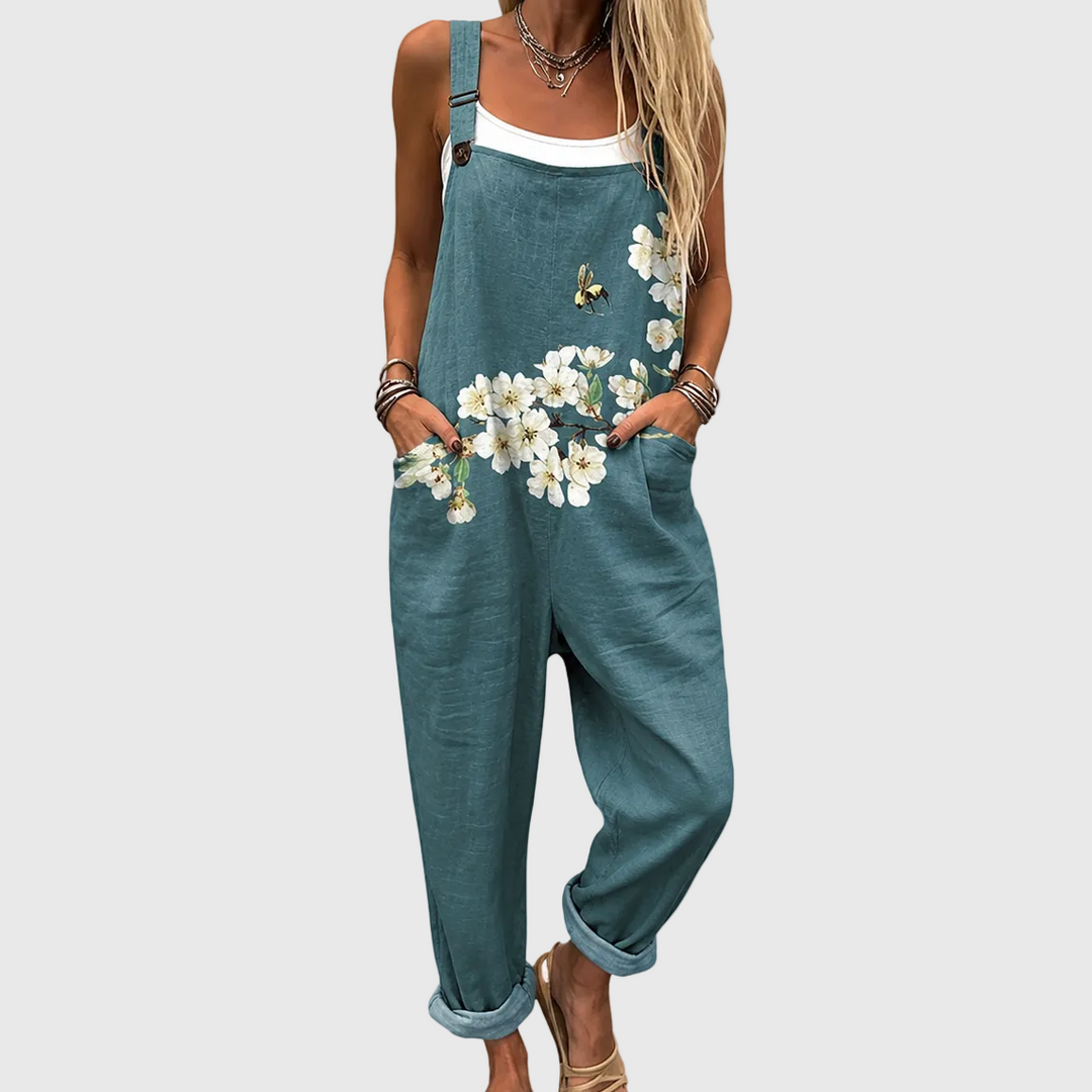 FLORAL RELAX GARDEN OVERALL