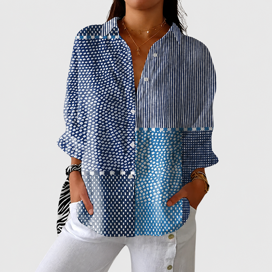 MACKENZIE | LIGHT AND COLORFUL BLOUSE WITH PRINT