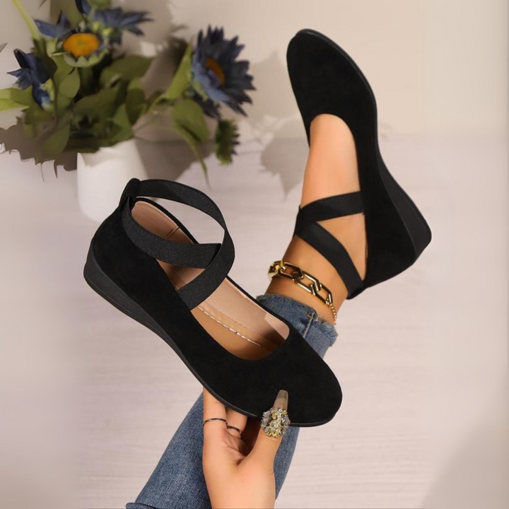 GENEVIEVE | CLOSED WEDGE BALLERINA SHOES