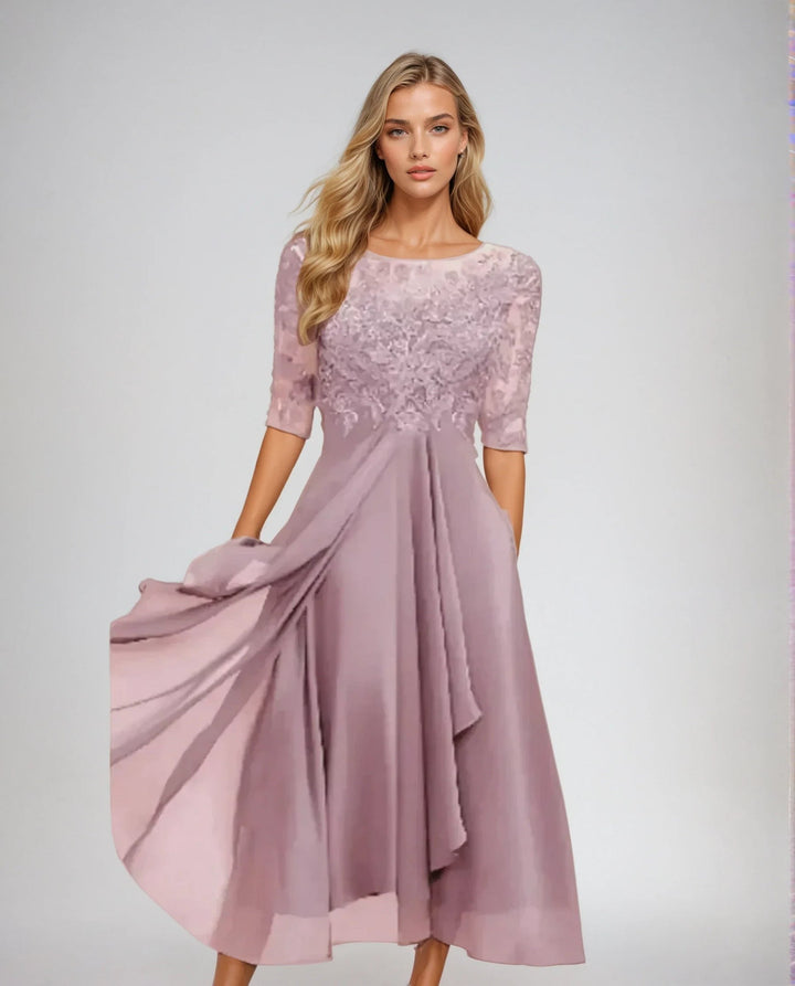 JOSEPHINE | GRACEFUL DETAILED FLOWING DRESS