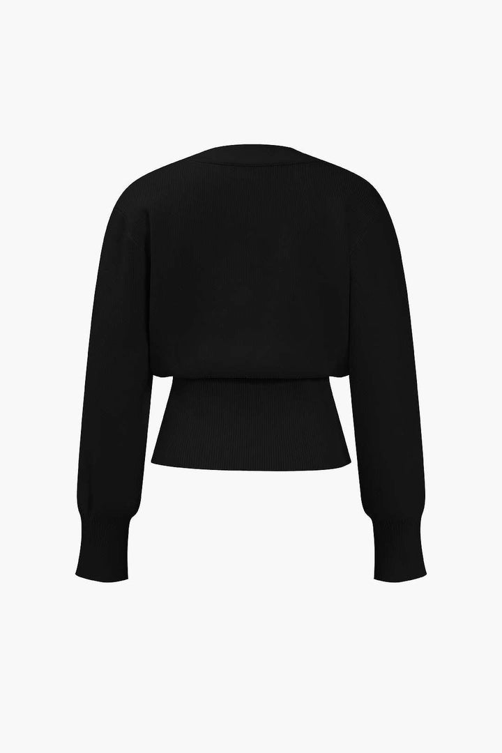 FRANCESCA | V-NECK SWEATER CARDIGAN