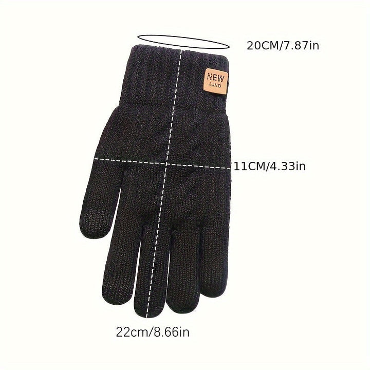 WARM LINED KNIT GLOVES