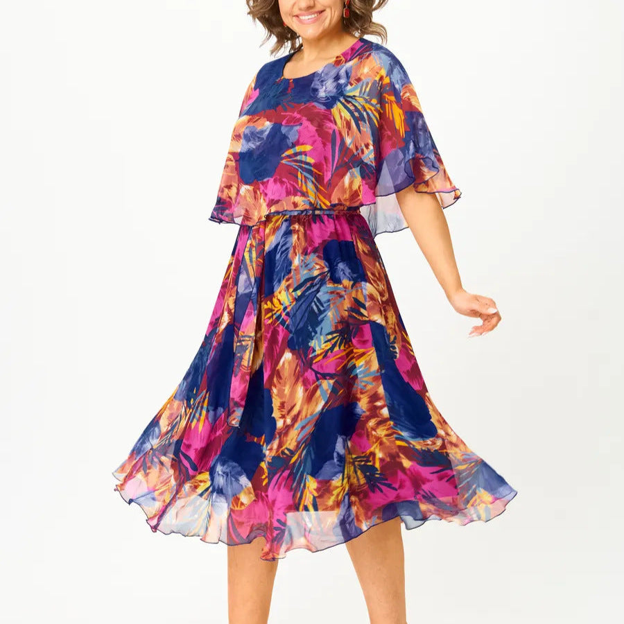 MAGNOLIA | COMFORTABLE PLUS-SIZE CHIFFON DRESS