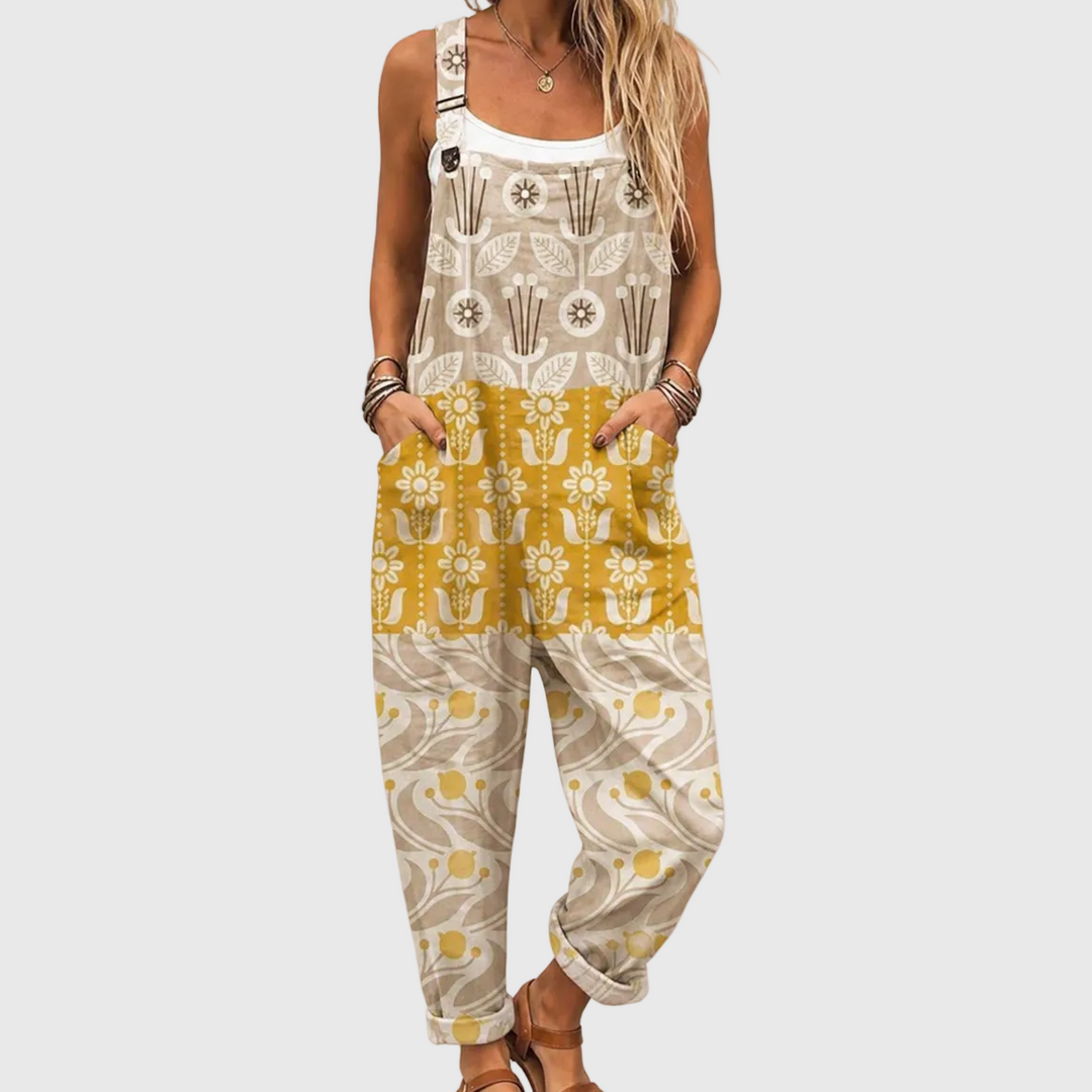 VINTAGE FLORAL JUMPSUIT
