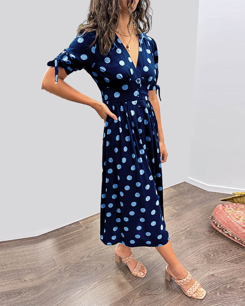 ELAIN | ELEGANT DOTTED DRESS
