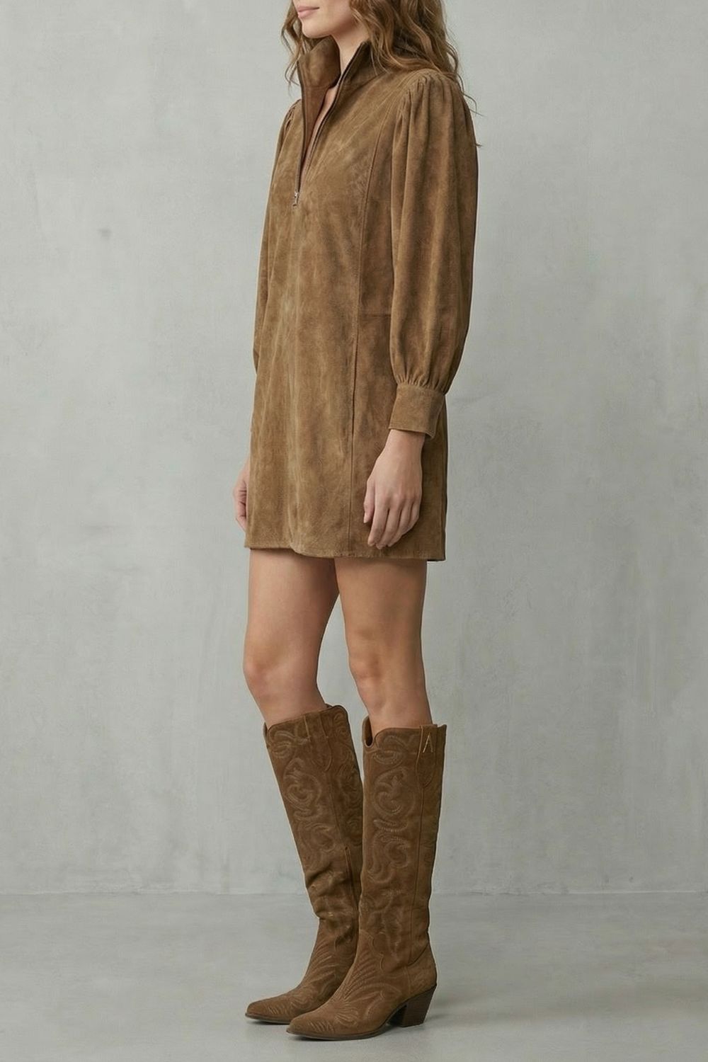 VALMIRA | SUEDE VINTAGE CHARM – MINI DRESS