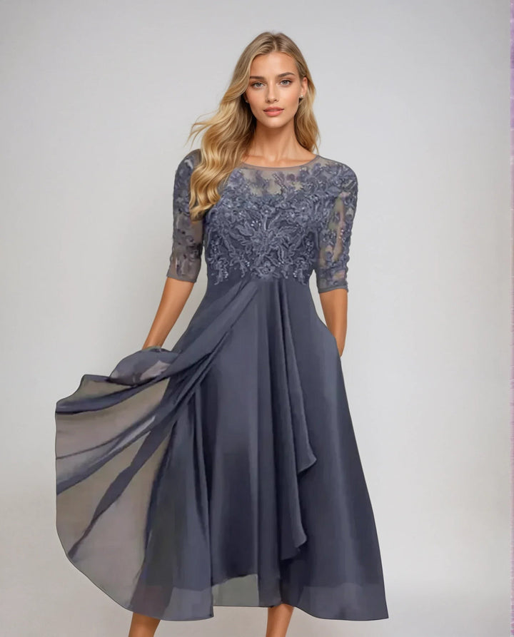 JOSEPHINE | GRACEFUL DETAILED FLOWING DRESS
