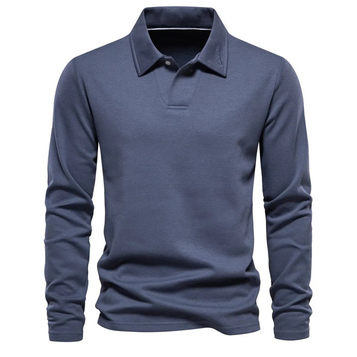 KEVIN | ELEGANT MEN'S LONG-SLEEVE POLO