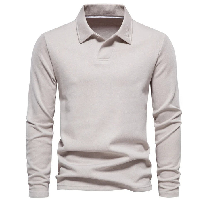 KEVIN | ELEGANT MEN'S LONG-SLEEVE POLO