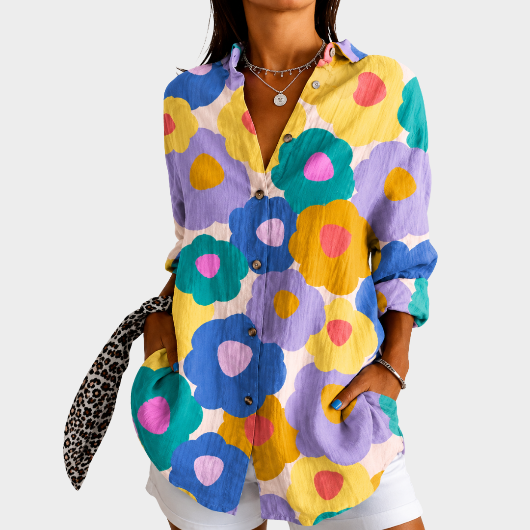 AMELIA | PASTEL BLOOM GARDEN BLOUSE