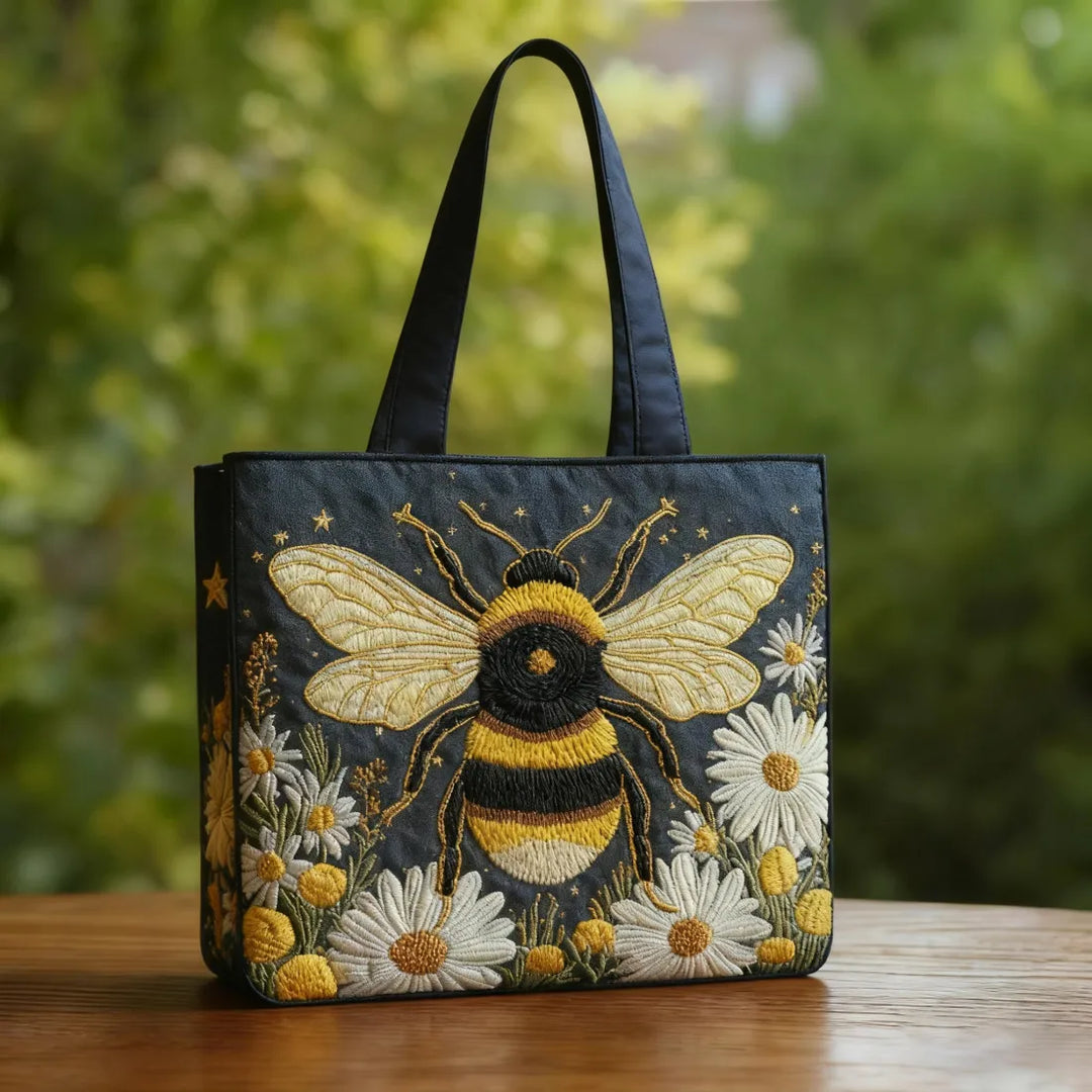 DAISY | HANDCRAFTED BEES BAG WITH DAISIES AND STARS