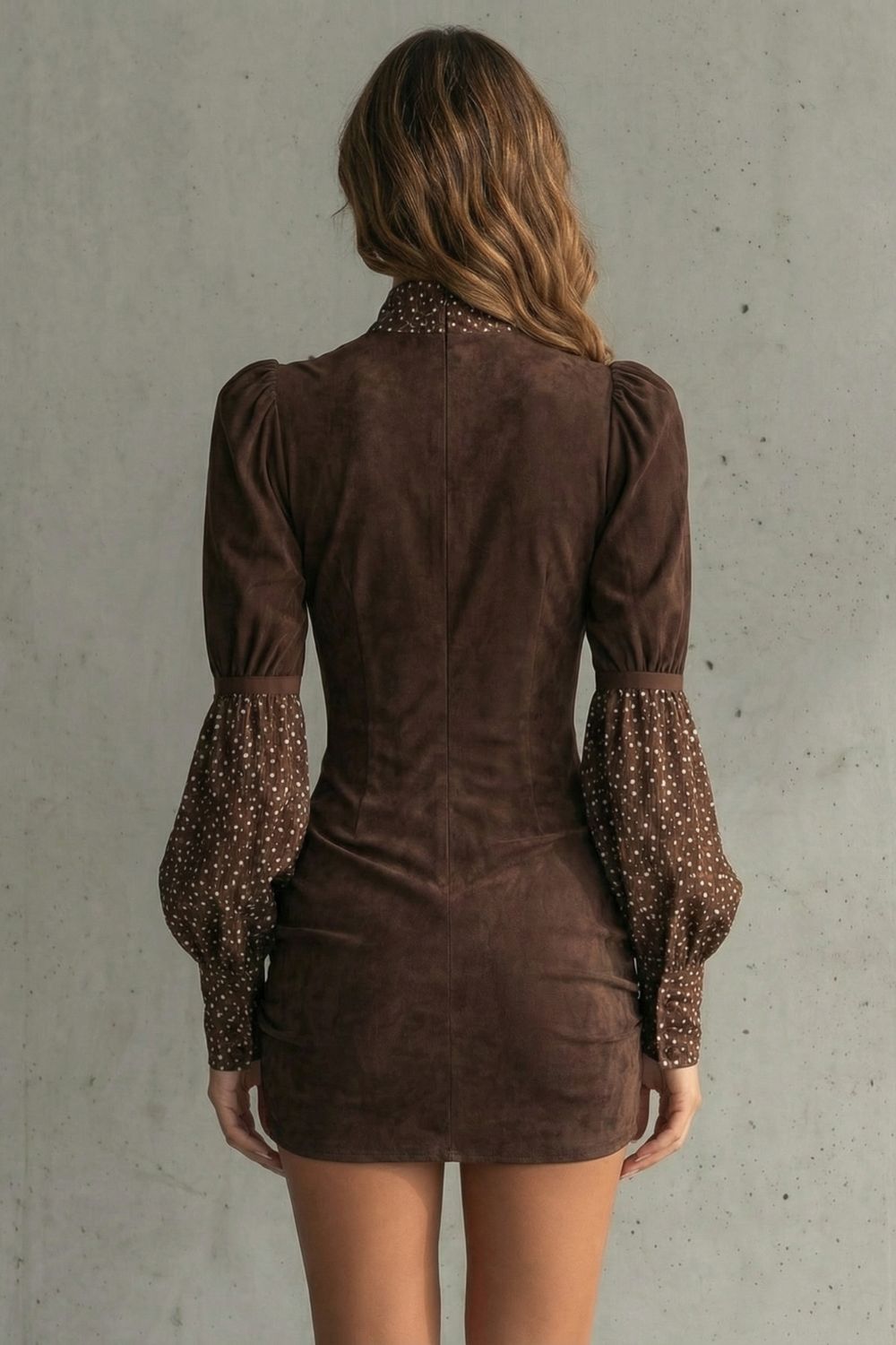 SERELINNE | VINTAGE PUFF SLEEVE – MINI DRESS