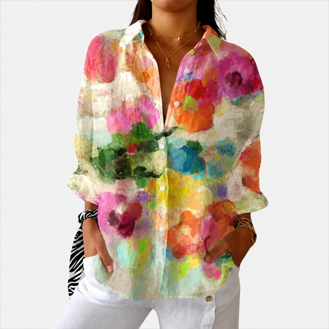 KENNEDY | LIGHTWEIGHT AND COLORFUL PRINTED BLOUSE