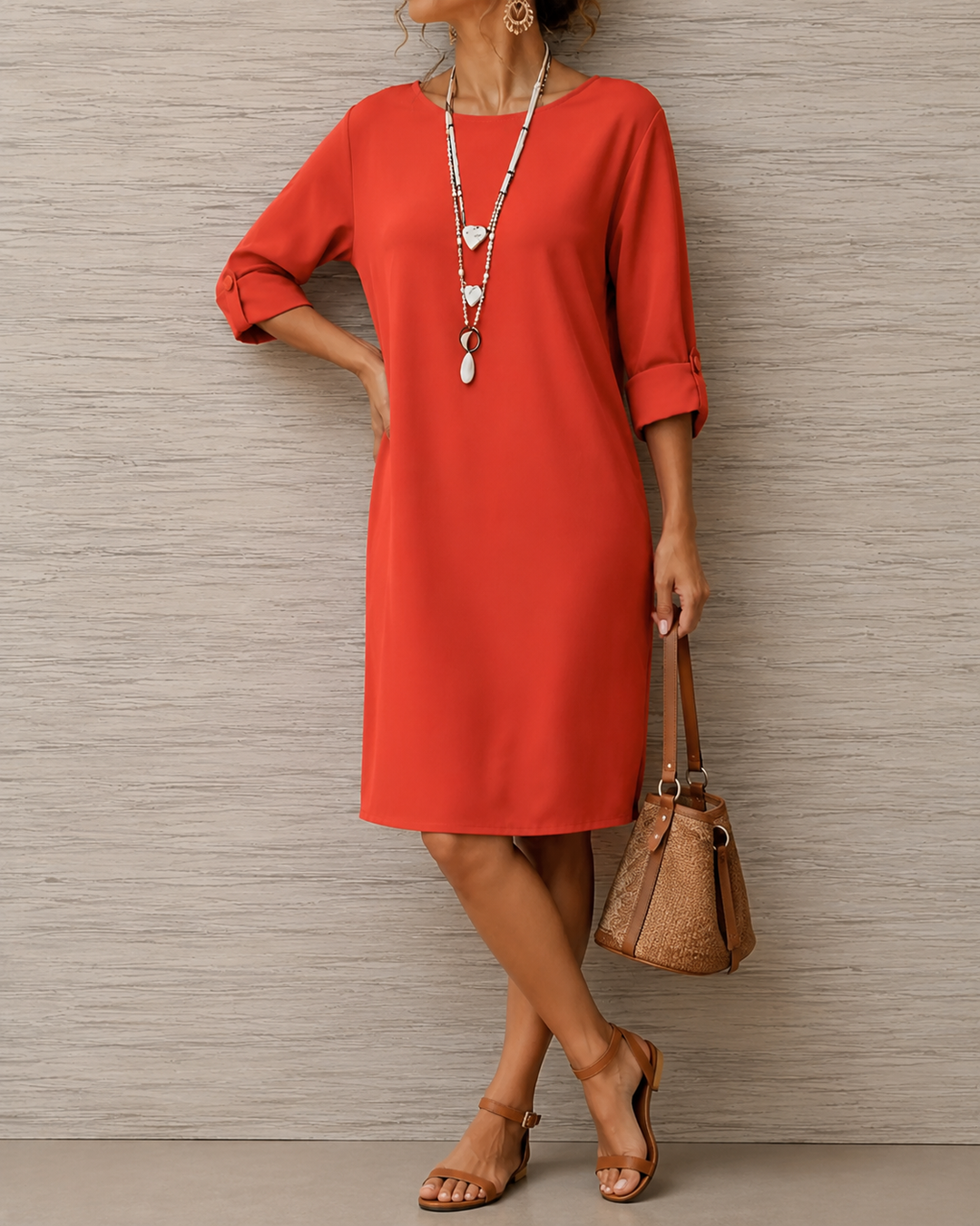 HELENA | TUMMY-CONTOURING MIDI DRESS