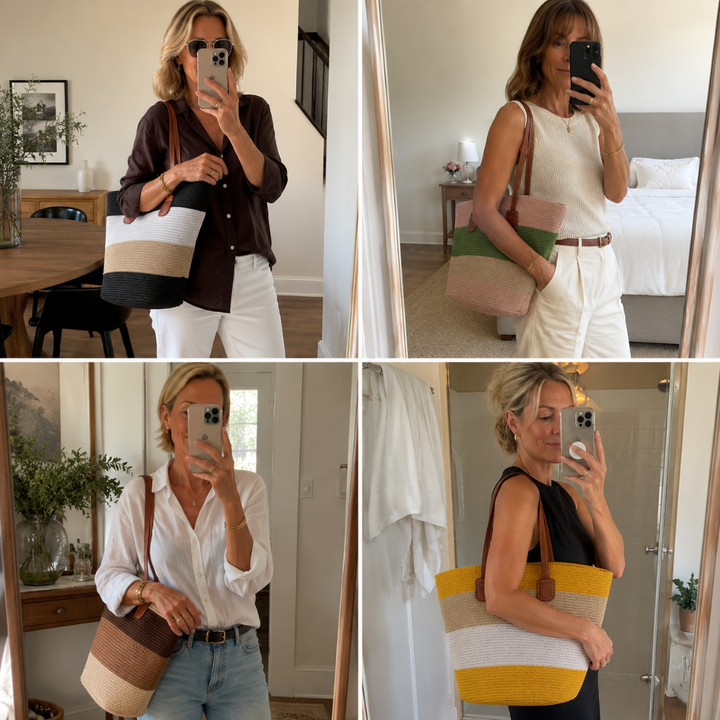 CORA | THE COLOURFUL WOVEN STRAW TOTE