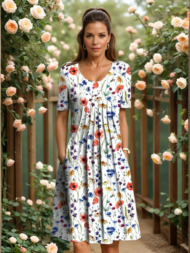 MARSHA | ELEGANT DRESS WITH TUMMY COVERAGE