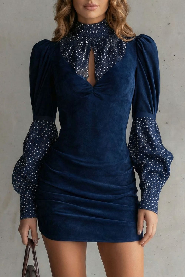 SERELINNE | VINTAGE PUFF SLEEVE – MINI DRESS