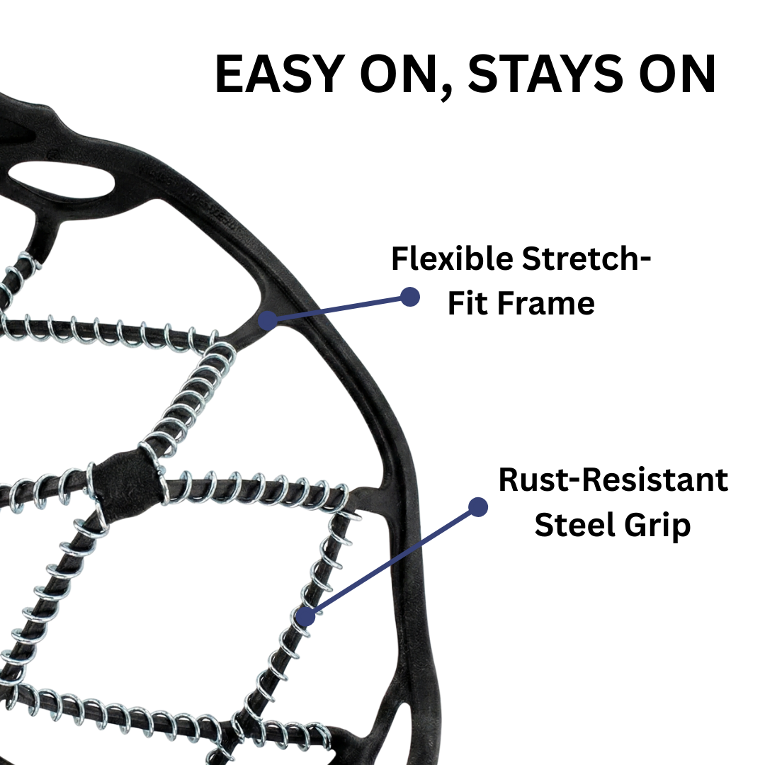 BLACK ANTI-SLIP ICE GRIPS