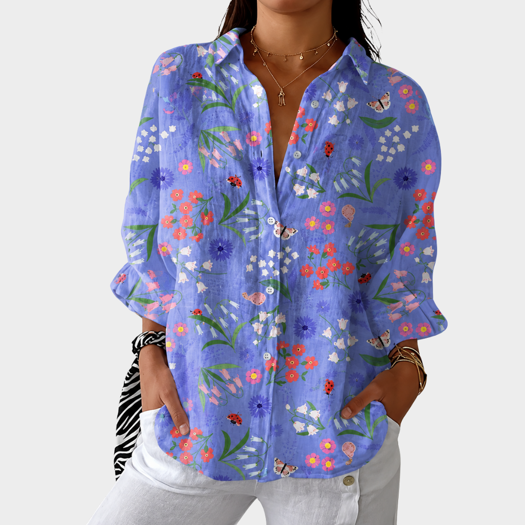 BELLA | LIGHT AND COLORFUL PRINTED BLOUSE