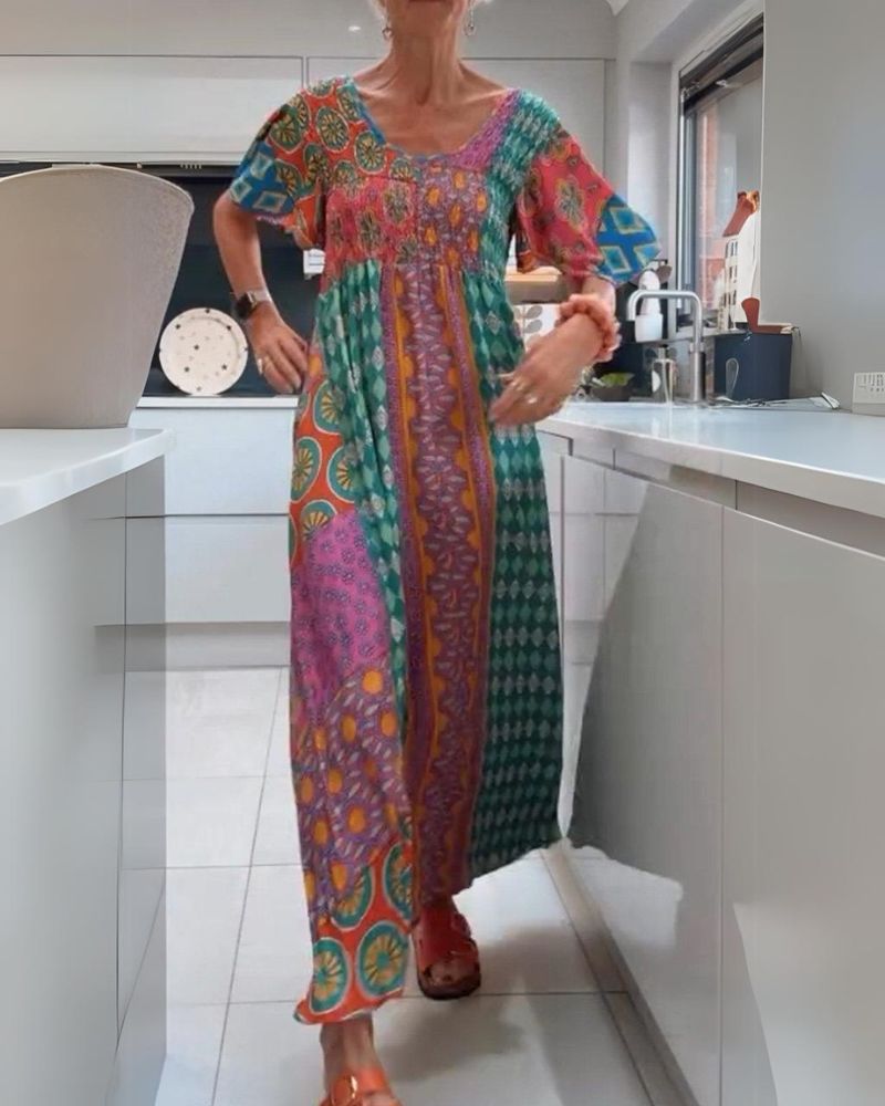 CLEMENTINE | COLORFUL BOHEMIAN DRESS