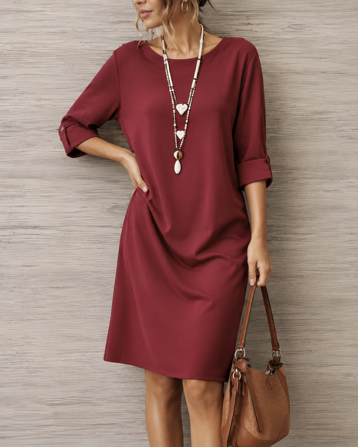 HELENA | TUMMY-CONTOURING MIDI DRESS