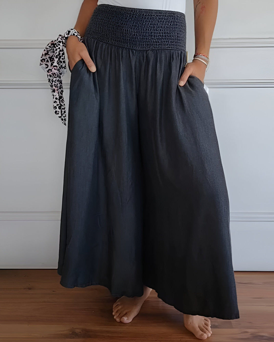 LORRAINE | COMFORTABLE PANTS WITH ELASTIC WAISTLORRAINE | COMFORTABLE PANTS WITH ELASTIC WAIST