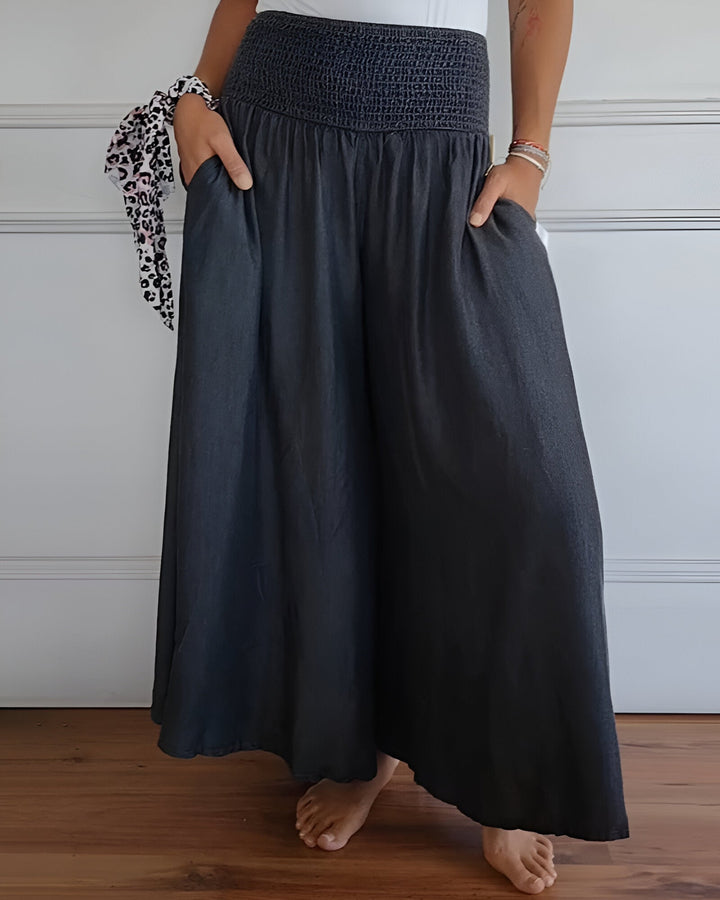 LORRAINE | COMFORTABLE PANTS WITH ELASTIC WAISTLORRAINE | COMFORTABLE PANTS WITH ELASTIC WAIST