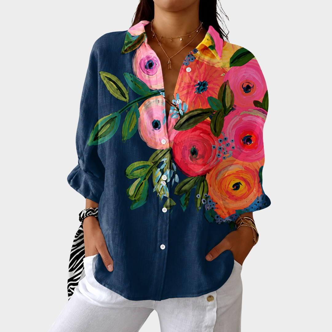 NATALIE | LIGHT AND COLORFUL PRINTED BLOUSE
