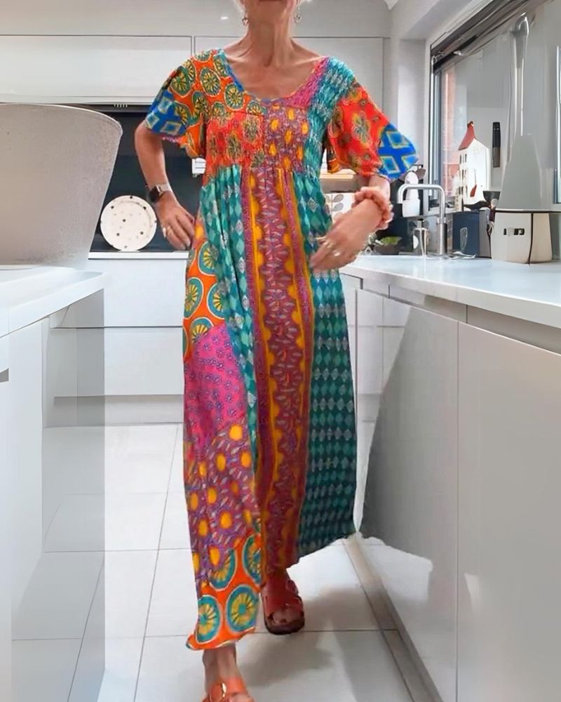 CLEMENTINE | COLORFUL BOHEMIAN DRESS