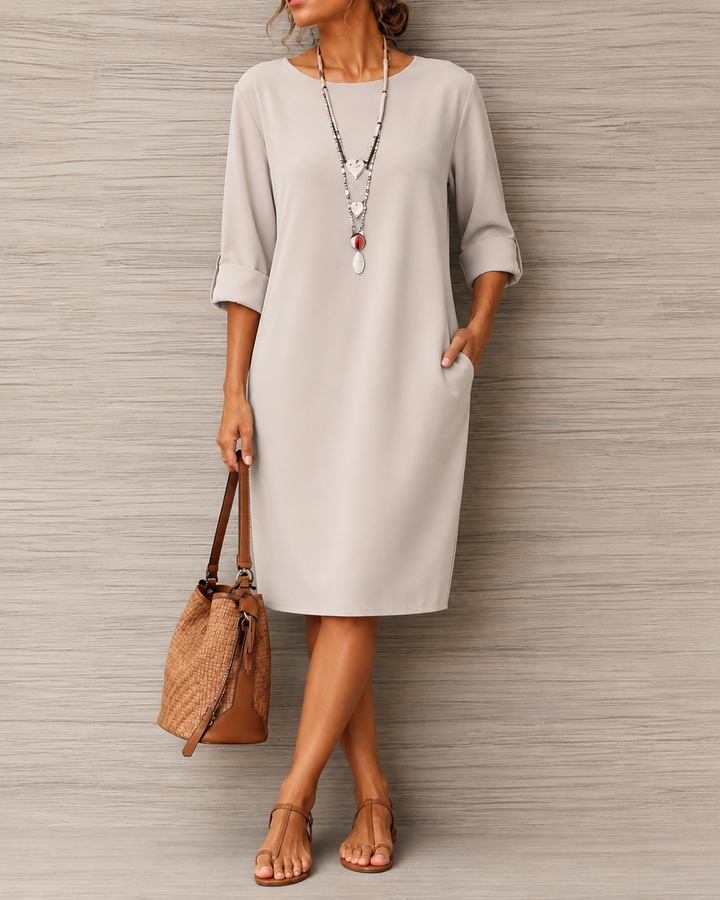 HELENA | TUMMY-CONTOURING MIDI DRESS