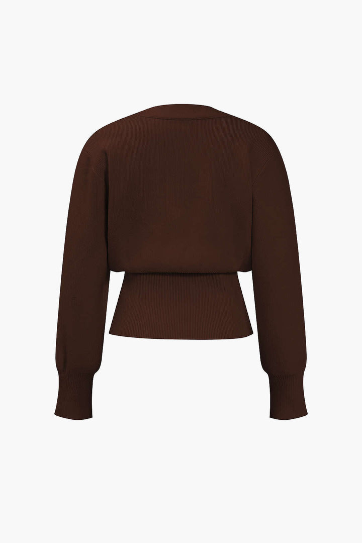 FRANCESCA | V-NECK SWEATER CARDIGAN