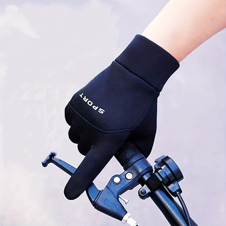 BLACK TOUCHSCREEN WINTER GLOVES