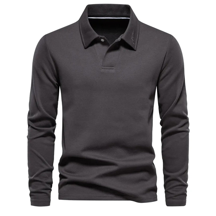 KEVIN | ELEGANT MEN'S LONG-SLEEVE POLO