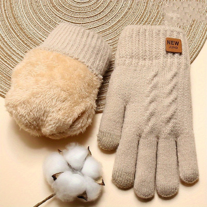 WARM LINED KNIT GLOVES