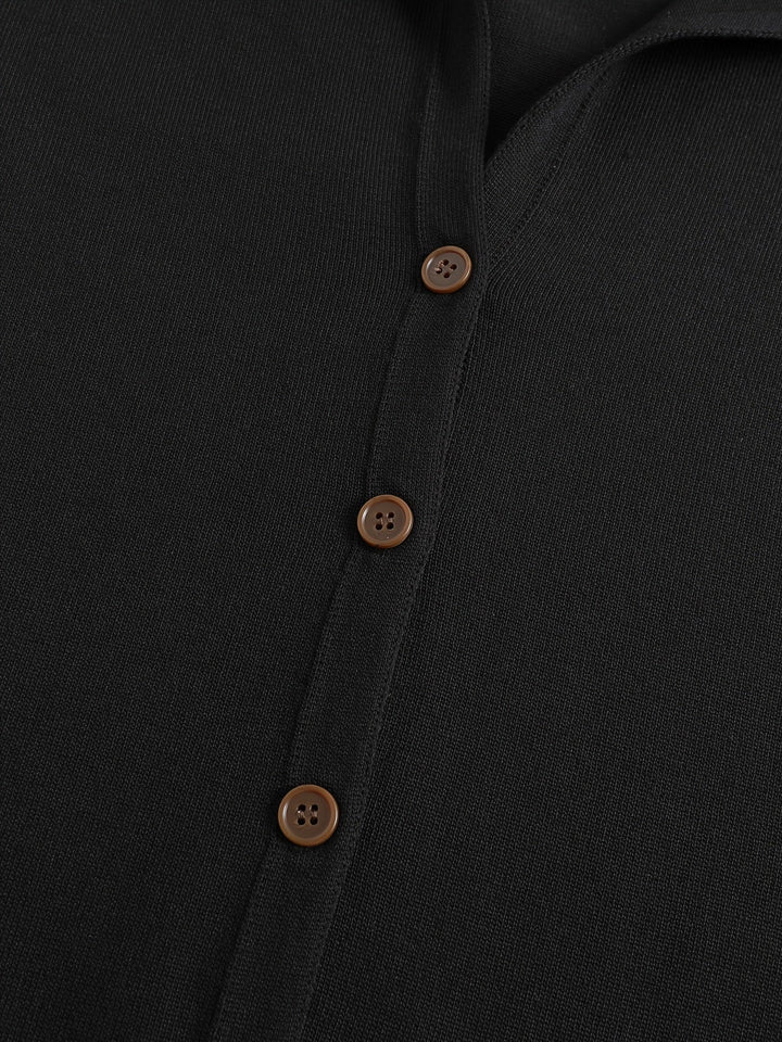 EDITH | BLACK HOODED CARDIGAN